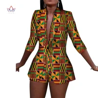 new women suit and short pants sets bazin riche african clothes 100 cotton print 2 pieces sets women african clothing wy3492