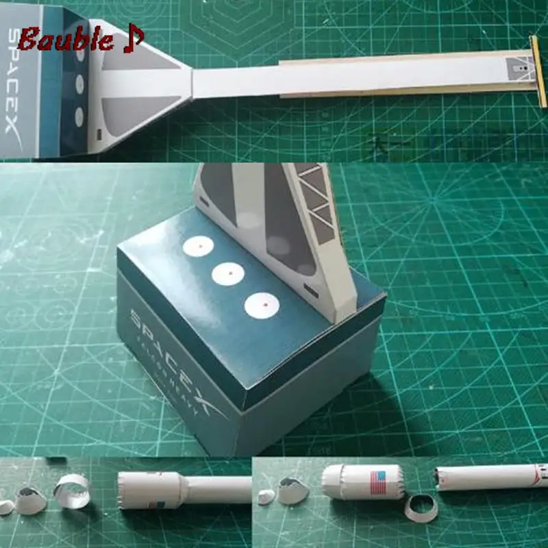 42 см 1:160 SpaceX Falcon сверхмощная ракета 3D бумажная модель DIY космическая игрушка