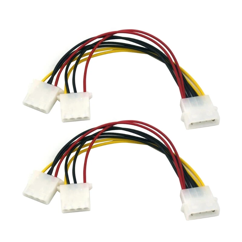 HX6A 20 см/7.87in 2 Way 4 pin БП Мощность разветвитель кабеля LP4 Molex отклонения в размерах на