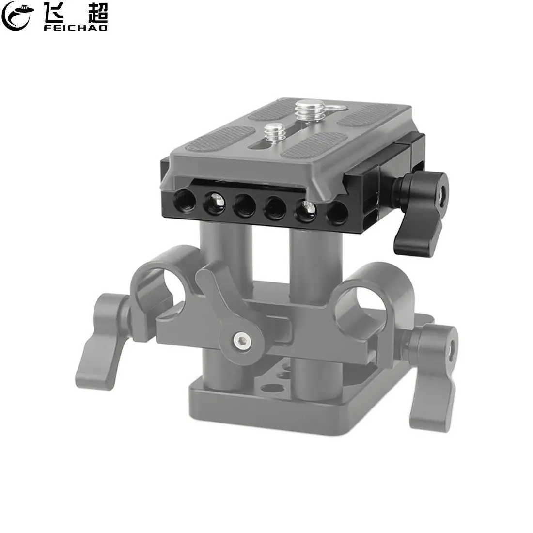 

Quick Release Plate Sliding Baseplate for Manfrotto 577 501 Tripod 60mm 1/4 3/8 Screw Holes DSLR Cage Rig Rail Mount QR Board