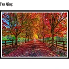 5D алмазная живопись, осенняя вышивка крестиком, полноразмерная мозаика, вышивка, пейзаж, алмазная живопись, Набор для творчества, подарок ручной работы