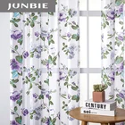 Тюлевые шторы JUNBIE для гостиной, спальни, кухни, современные цветочные драпировки, жалюзи, оконные процедуры