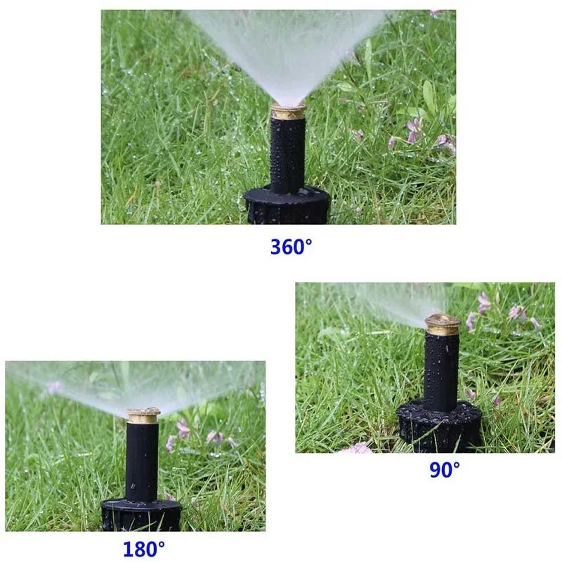 

1pc 360 Degree Pop Up Sprinklers Plastic Lawn Watering Sprinkler Head Adjustable Garden Spray Nozzle 1/2" Female Thread