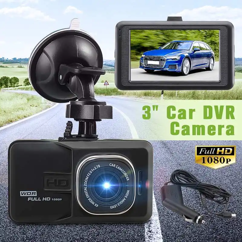 140 градусов широкоугольный видеорегистратор Автомобильная камера HD 1080p 3 0 дюймов