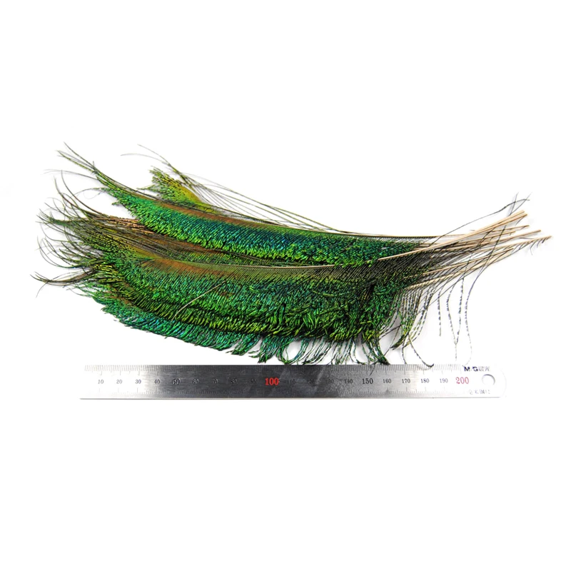 Vampfly 10PCS Natural Color Peacock Sword Feather for Fly Tying Zug Bug Nymphs Wet Flies Fishing Material | Спорт и развлечения