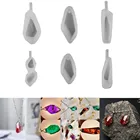 1 шт. неправильные геометрические кулон эпоксидной смолы формы прозрачные силиконовые формы для самостоятельного изготовления ювелирных изделий украшения Аксессуары