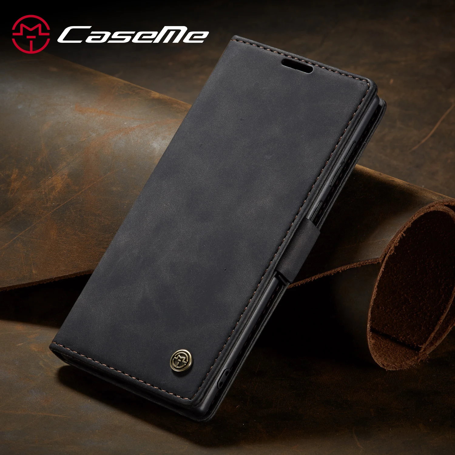 

CaseMe Retro Flip Leather Case For Galaxy Note 20 ultra Note 10 Plus Book Style Flip Wallet Magnetic Cover Card Slots Case