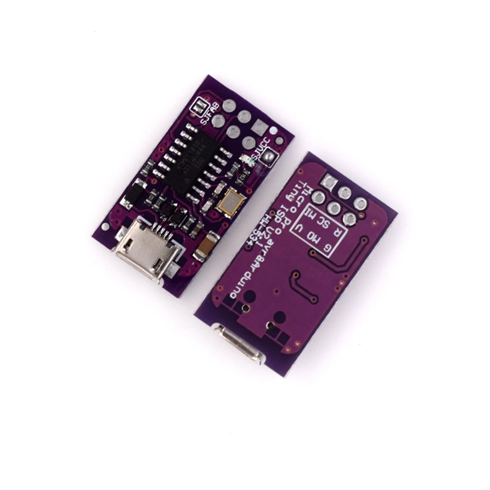 Миниатюрный программирующий модуль Micro USB AVR ISP ATtiny44 USBTinyISP IDE загрузчик