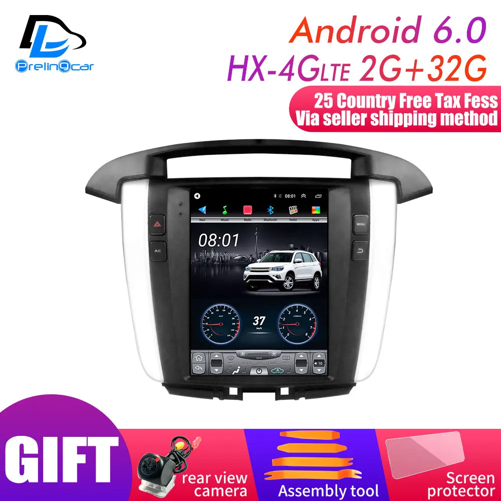 HX-4G 2G32G 64G rom вертикальный экран android автомобильный gps Мультимедиа Видео Радио плеер в приборной панели для Toyota innova навигация - Цвет: HX-4G 2G32G
