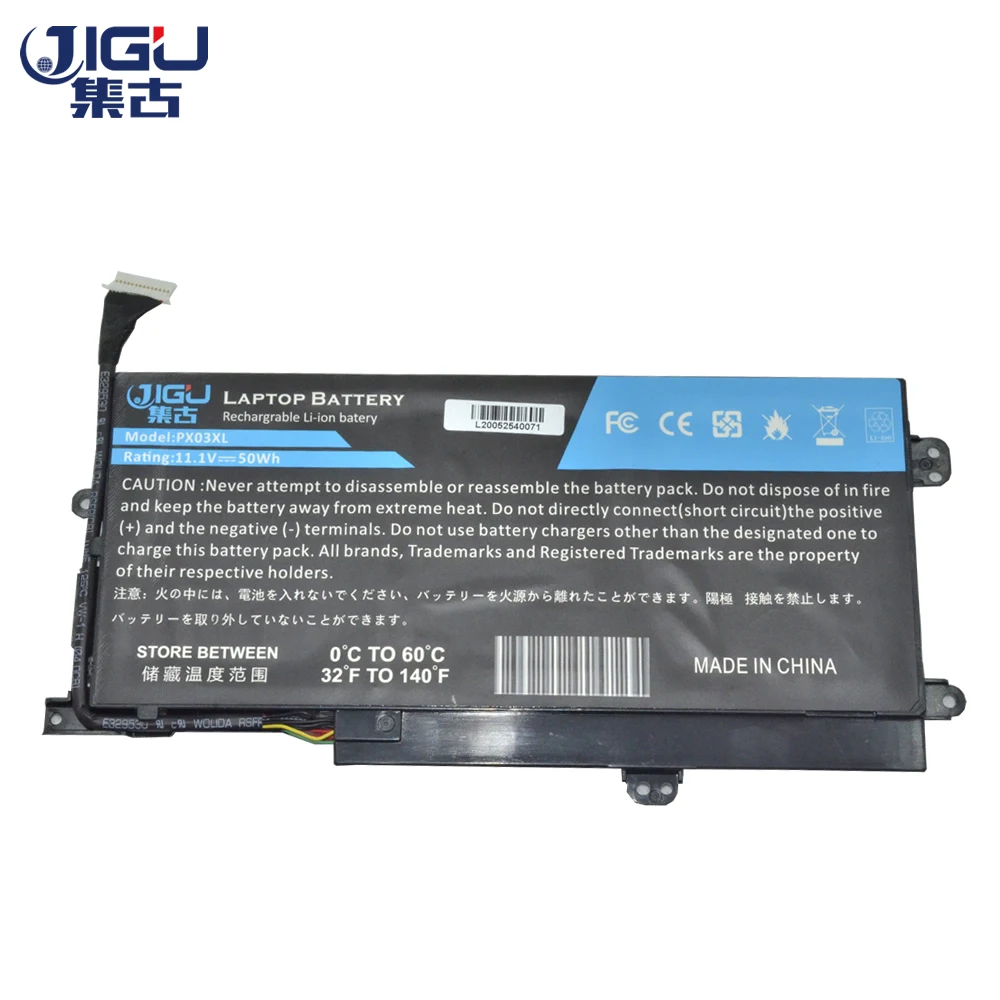 

JIGU For HP 715050-001 714762-2C1 PX03050XL HSTNN-DB4P TPN-C111 Laptop Battery For Envy 14-k000 14-K100 14T-K100 14T-K000