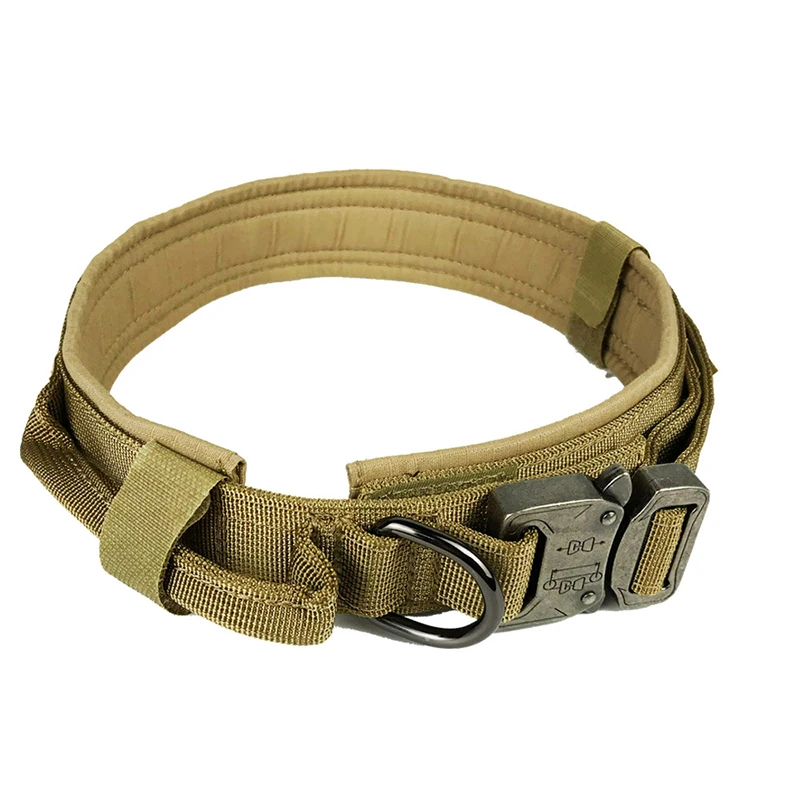 

10PCS / LOT Sturdy Cobra Buckle Nylon Anti-Wear Dog Leash Dog Collar Outdoor Tactics Training Dog Collar