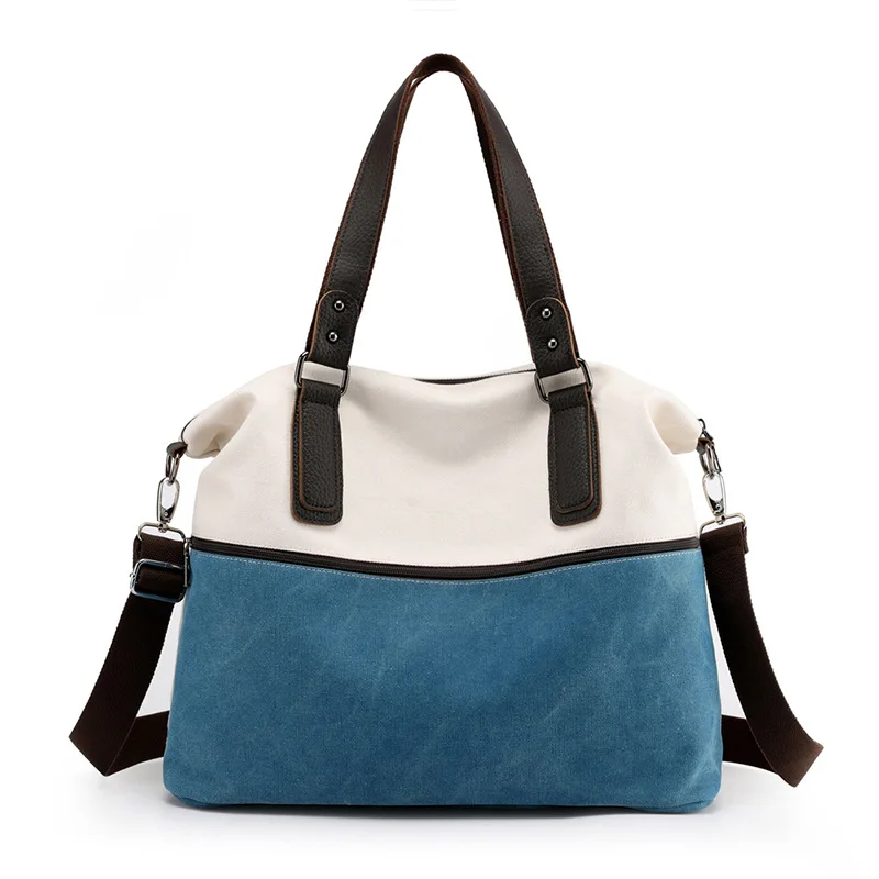 Простая новая холщовая женская сумка на одно плечо для багажа горизонтальный