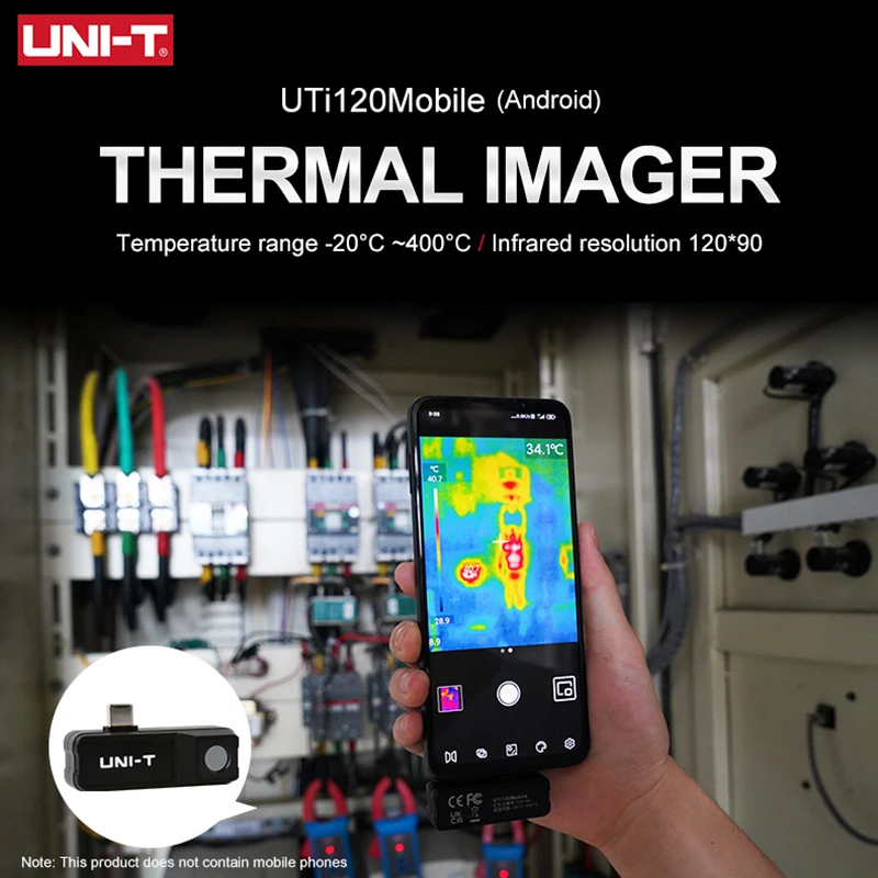 UNI-T UTI120/UTI260 Mobile Thermal Imager for Android Phone IP65 25Hz Industrial Inspection Heat Loss Detection Infrared camera