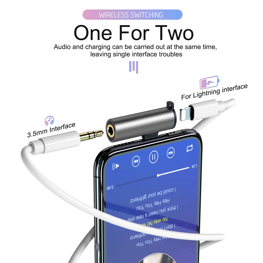 Адаптер для наушников Lightning/3 5 мм iPhone 11 Pro Max X XR 7 8 Plus|Переходники и адаптеры| |