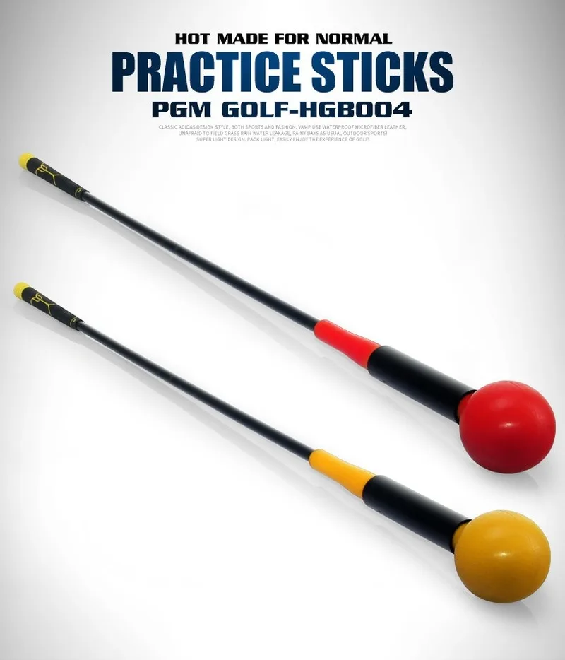 

Elastic Golf Swing Training Stick 400g Ball Head Burden Swing Rhythm Trainer Auto Springback Club Baseball Tool Green Rubber