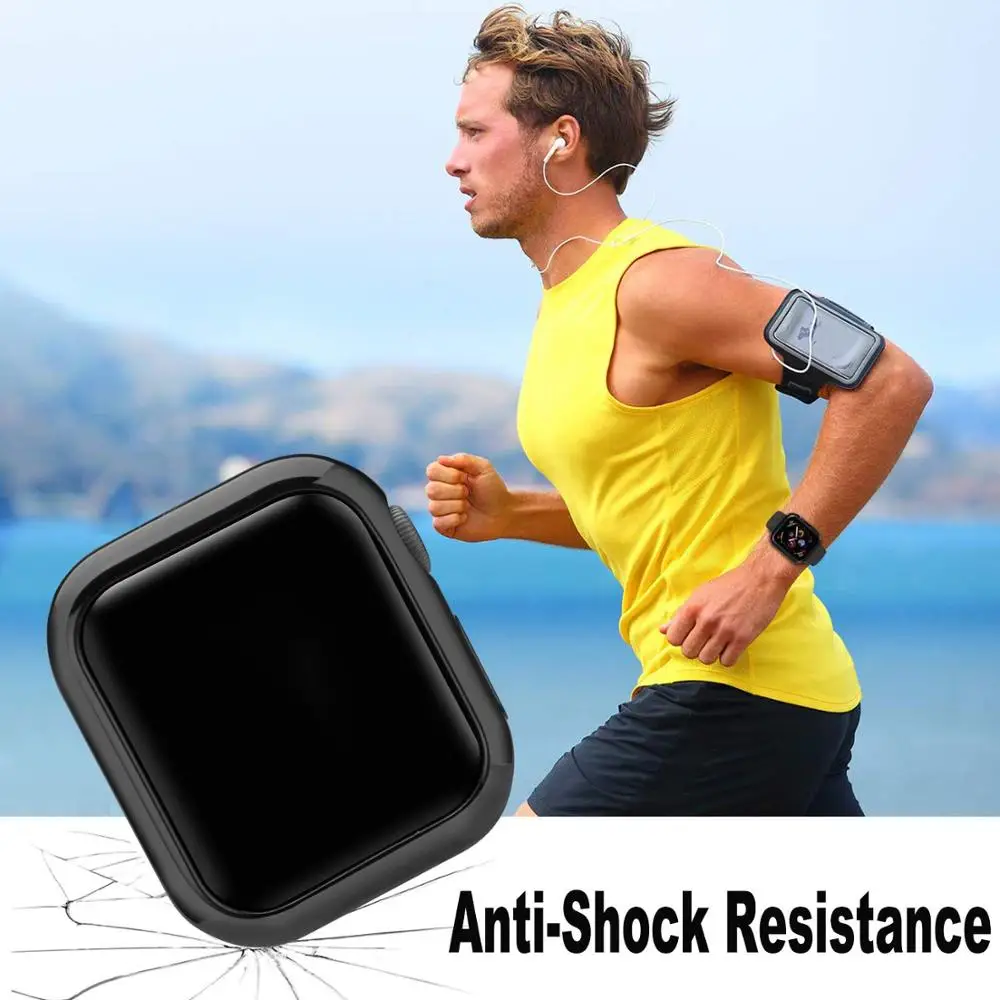 

Watch Cover Case for Apple Watch 5 4 44MM 40MM Plating Protective Tpu 360 slim soft for iwatch Series 3 2 1 42MM 38MM