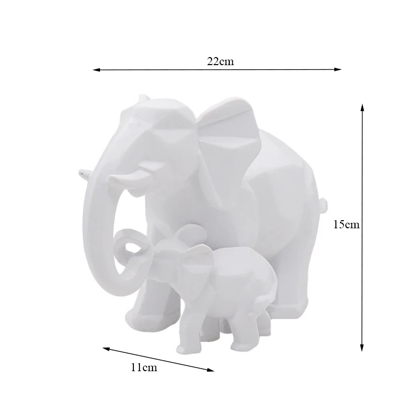 Современные Геометрические статуи из смолы золотого цвета для матери и