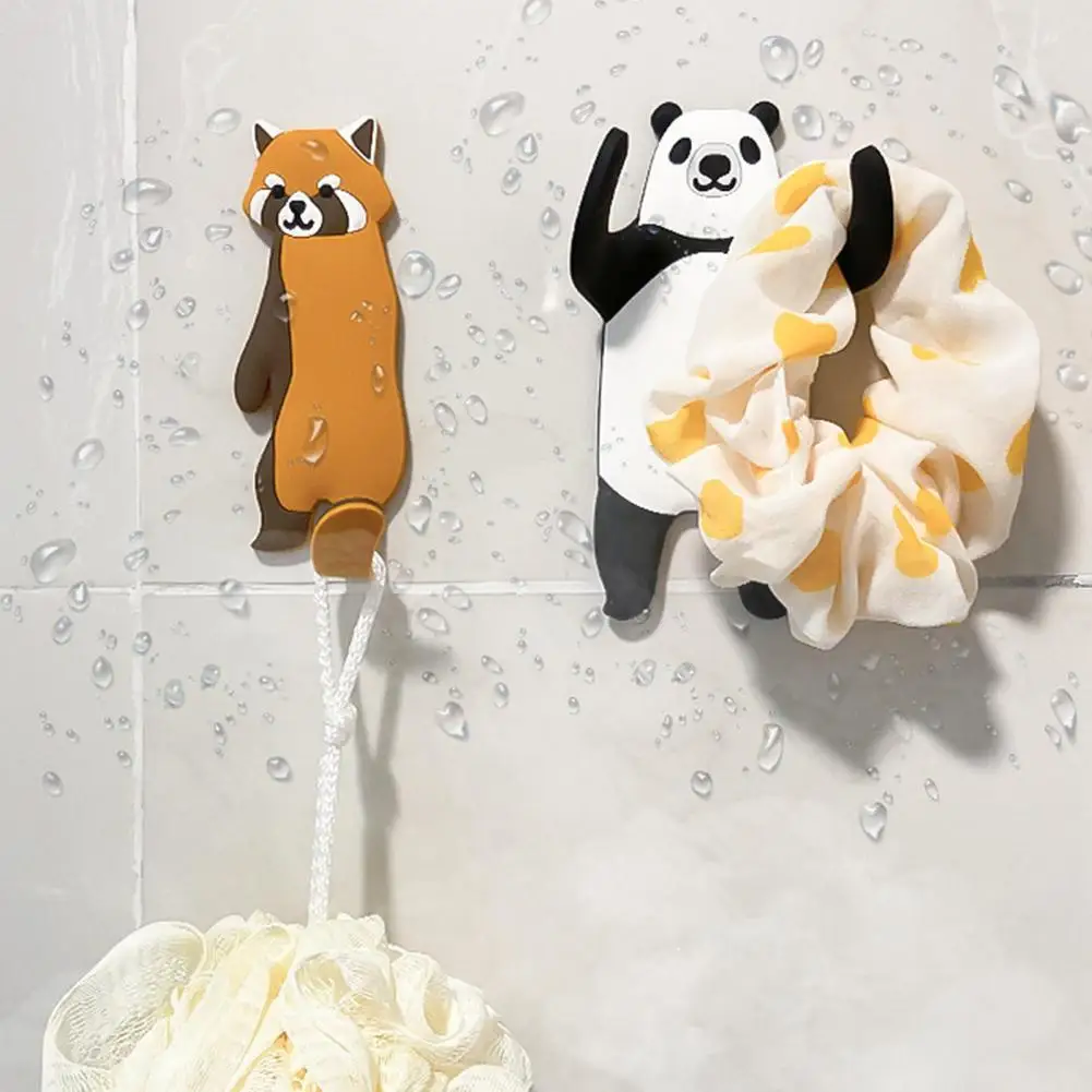 

Крючок-вешалка в форме животного, симпатичный, прочный, удобный, износостойкий, эластичный, из ПВХ, бытовой крючок для гостиной