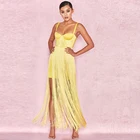 Платье женское длинное на бретелях-спагетти, белое Бандажное платье с открытой спиной, розовый цвет, вискоза, лето