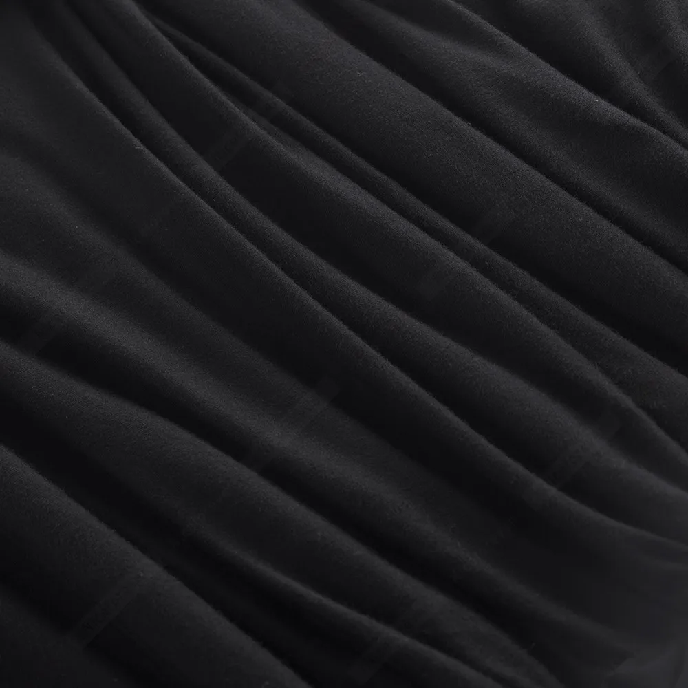 

Women Casual 3/4 Sleeves V Neck Twist Waist Front Split Bodycon Lady Pencil Dress with Buttons 1HB616