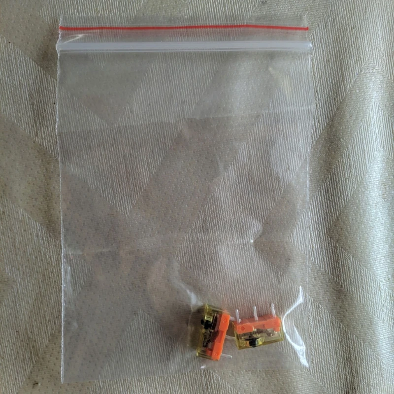 

2Pc TTC Dustproof Gold Mouse Micro Switch Micro Button Gold Contactor 80 Million Drop Shipping