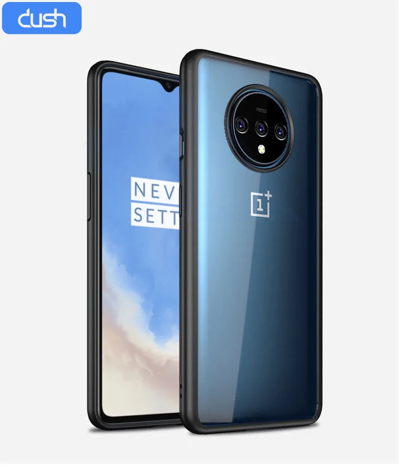 DUSH для OnePlus 7 Pro прозрачный чехол TPU & PC мягкий тонкий телефона двойная защита 7T Coque