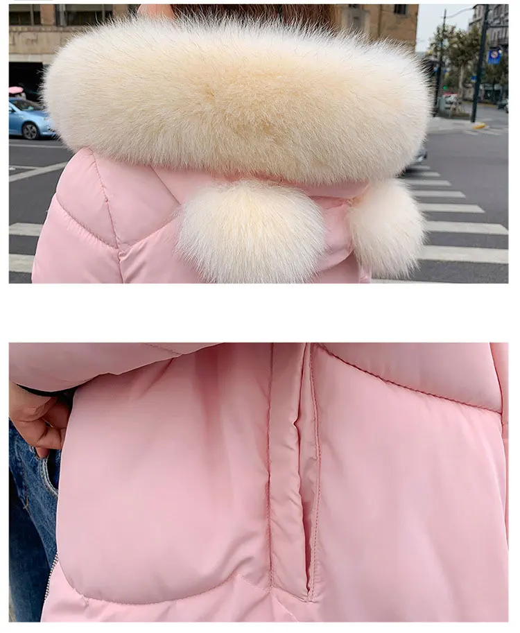 Однотонные меховые свободные хлопковые пальто с капюшоном для женщин, Harajuku, на молнии, с карманами, средней длины, Pakas Feminin, корейские женские милые теплые куртки