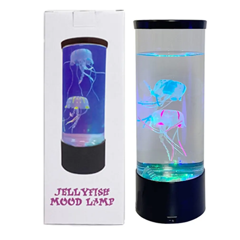 

LED Jellyfish Lamp Bedside Night Light Color Changing Jellyfish Tank Led Aquarium Lamp Relaxing Mood Lights Kids Gift