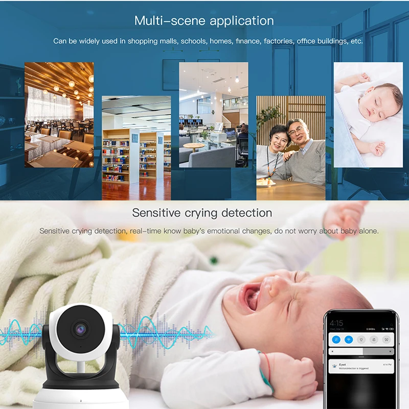 VStarcam C24S Беспроводная камера ночного видения P2P Ipcam Pet HD 2MP 3MP Wifi IP-камера Eye4