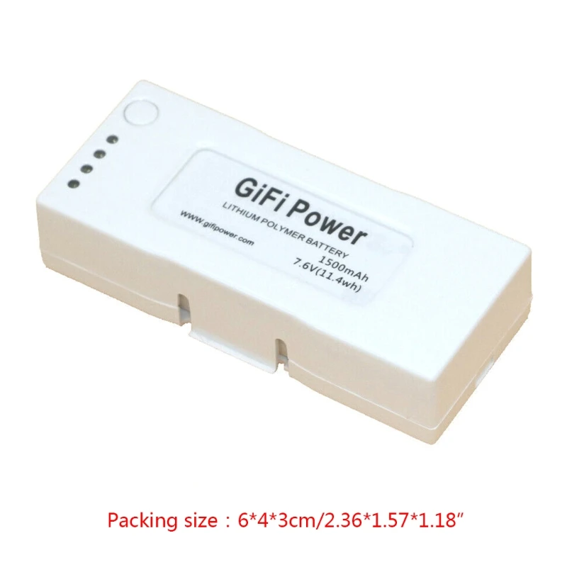 

Y1QF RC Accessories Parts 7.6V 1500mAh Upgrade Flight LiPo Battery for ZEROTECH Dobby RC Drone Battery