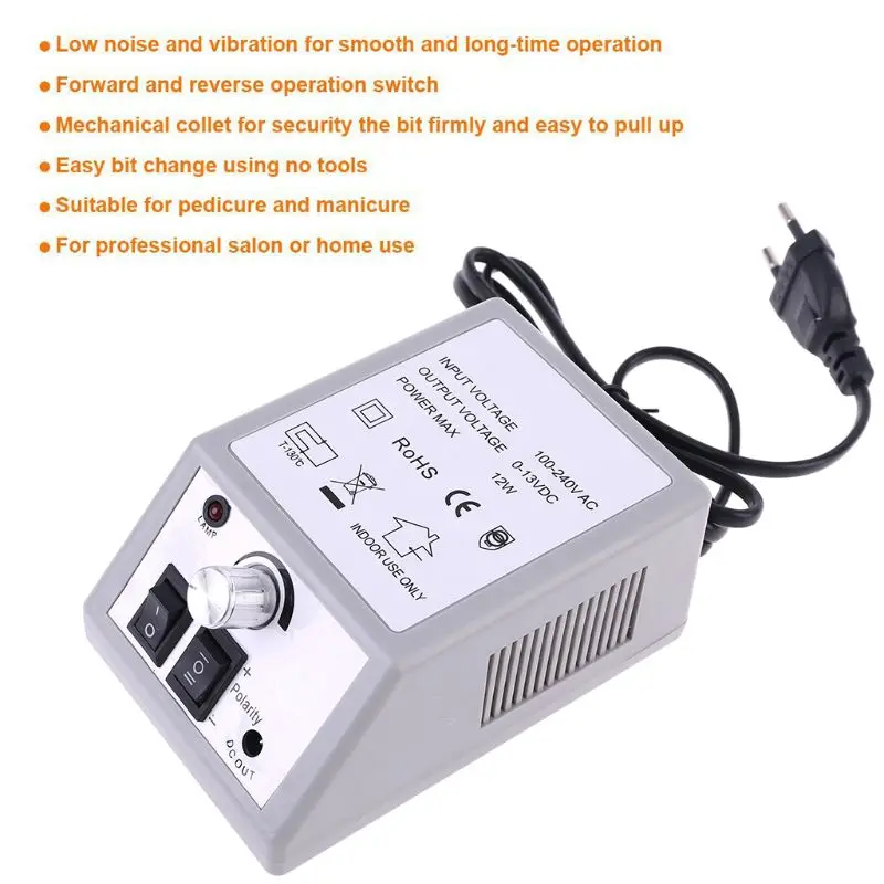 Профессиональная электрическая пилка для ногтей дрель инструмент маникюра и