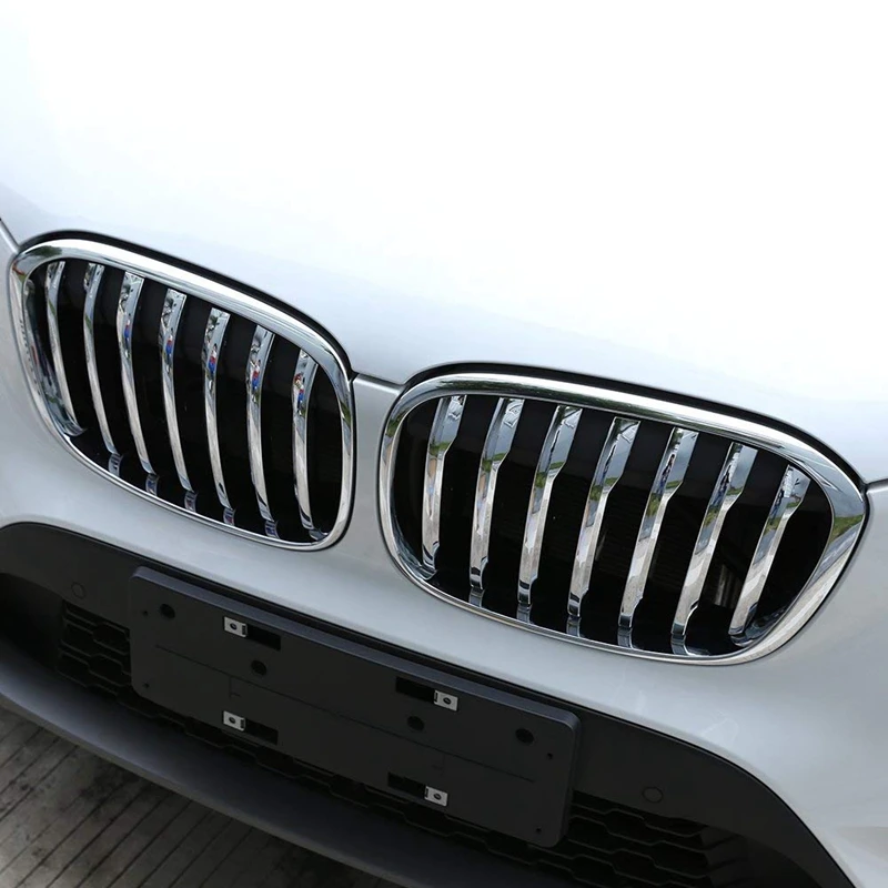 Автомобильная Передняя решетка сетки литья Накладка для BMW X1 F48 2016 2019|Гоночные