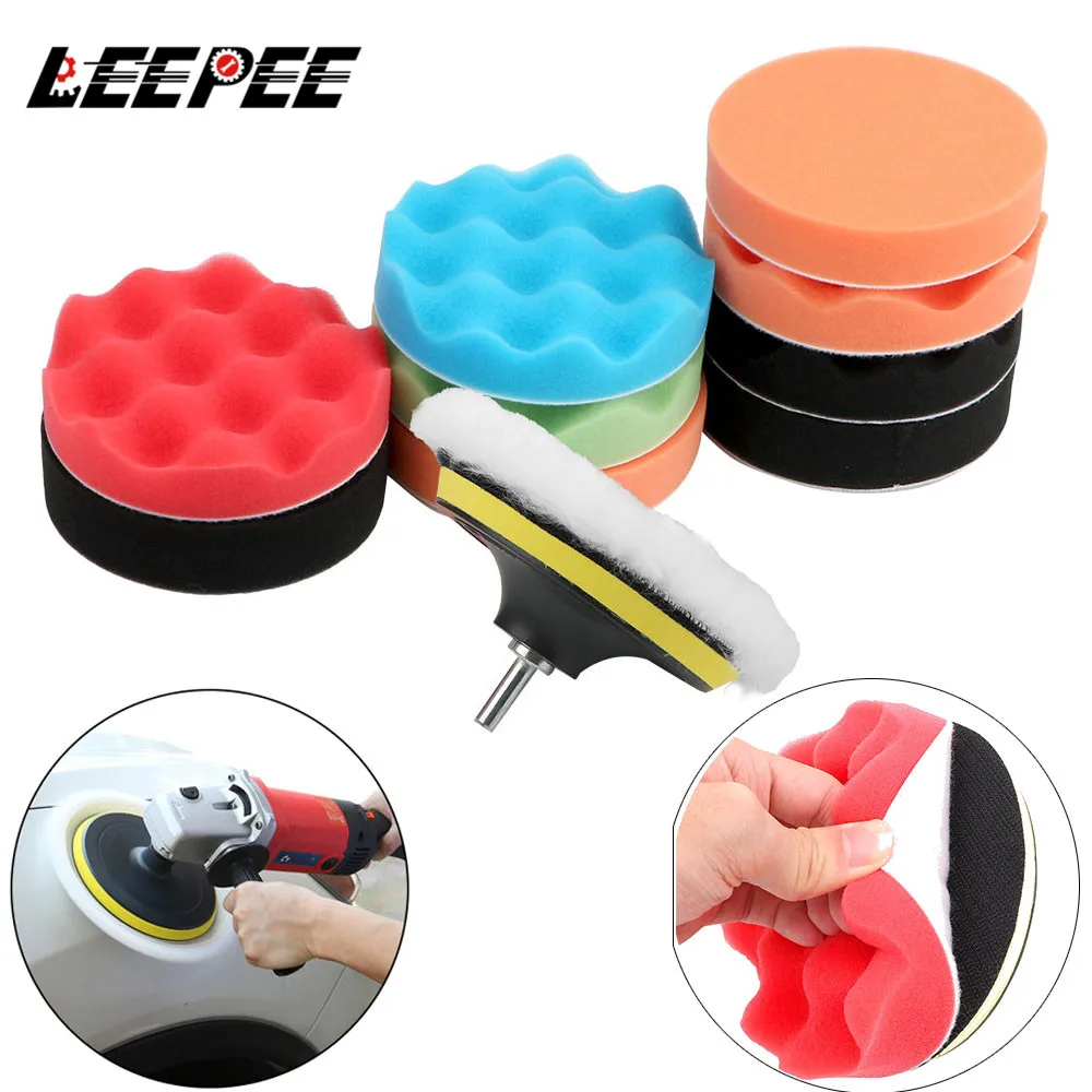 12 шт./компл. уход за краской Автомобильная полировальная Подушка губка