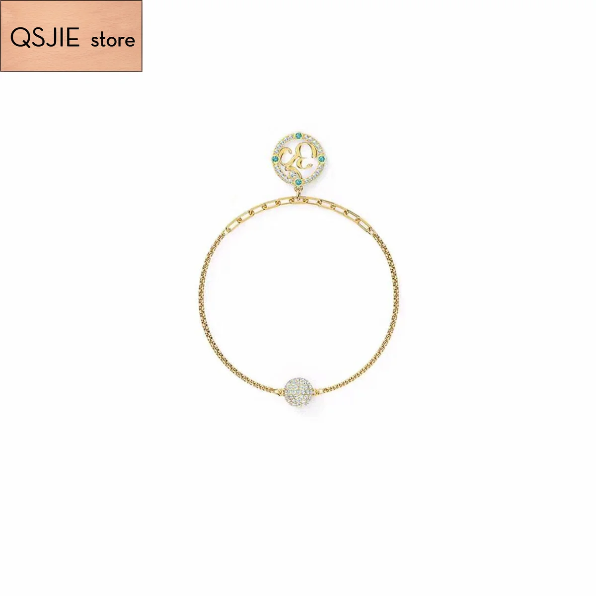 

QSJIE High quality SWA new style. Magic chain lady mysterious symbol Bracelet Charming fashion jewelry