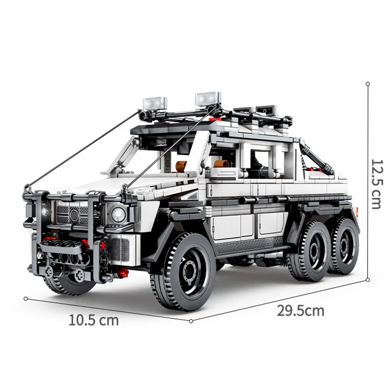 

858-999Pcs Technical Series SUV Off-Road Vehicle Building Blocks City Super Racing Pull Back Cars Toys Model Bricks For Boy Gift