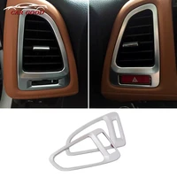 for honda hrv hr v vezel 2015 2016 2017 abs chrome accessories car left and middle air outlet cover trim sticker car styling