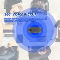 large room conference microphone plug and play 360 omnidirection omnidirectional condenser pc meeting condenser pc mic