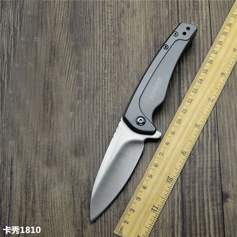 Новейшее качество 1810 EDC Складной нож ручка из нержавеющей стали с 8cr13mov стальным лезвием Карманный Походный нож EDC ручные инструменты