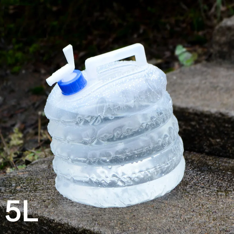 Портативный складной чайник 5l-15l пластиковое складное ведро для кемпинга на