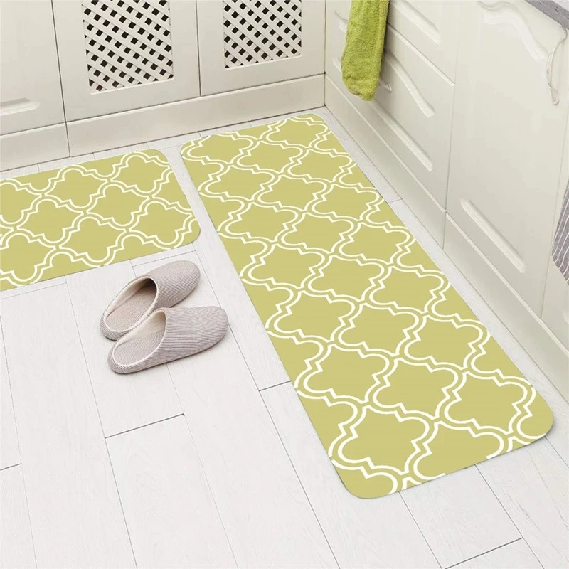 

Eovna Entrance Door Mat Washable Non-slip Kitchen Floor Mat Bedroom Living Room Bedside Area Rugs Waterproof Modern Carpet