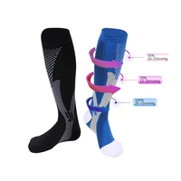 men women professional running compression socks sport knee high tube sock marathon cycling basketball varicose cotton eu 39 47