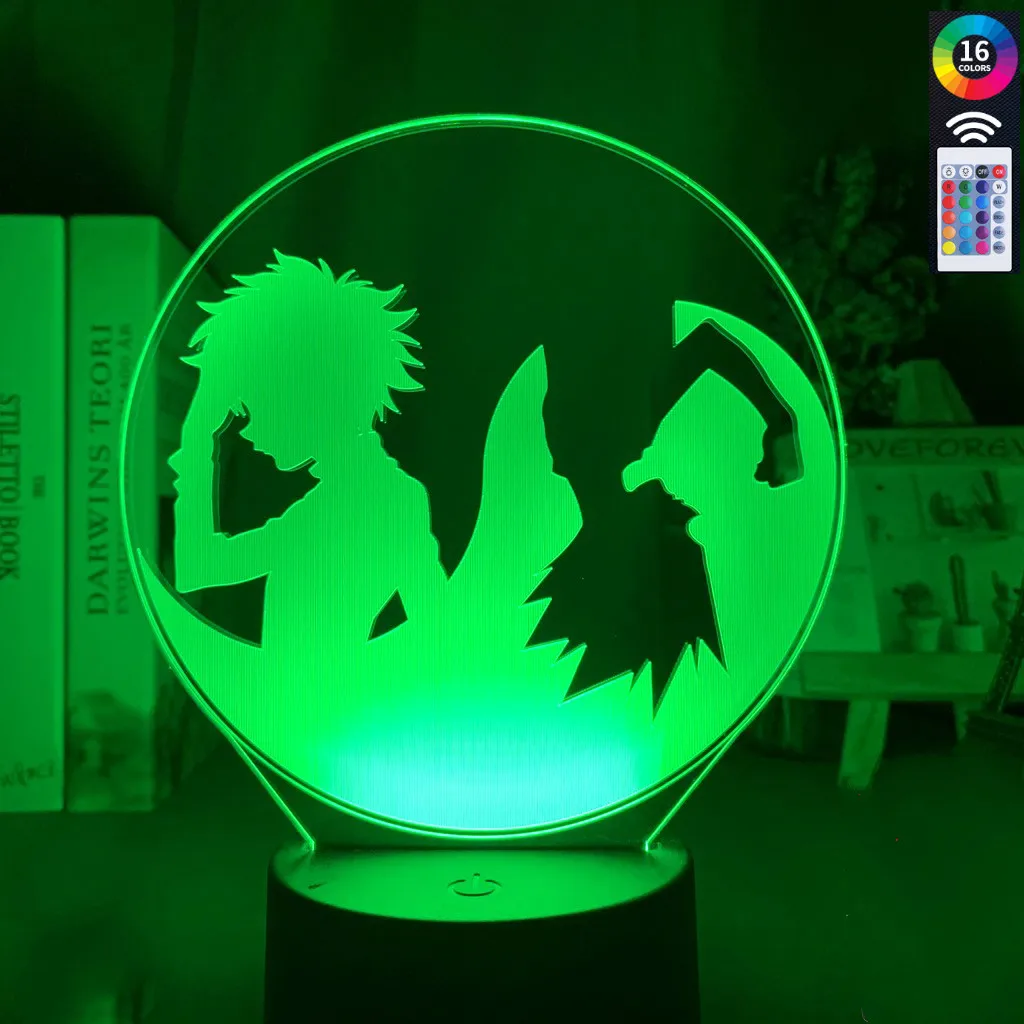 

Светодиодный ночсветильник в стиле аниме Hunter X Hunter, Freecss и Killua Zoldyck, иллюзия, ночсветильник для детской спальни, Декор, настольная лампа, подар...