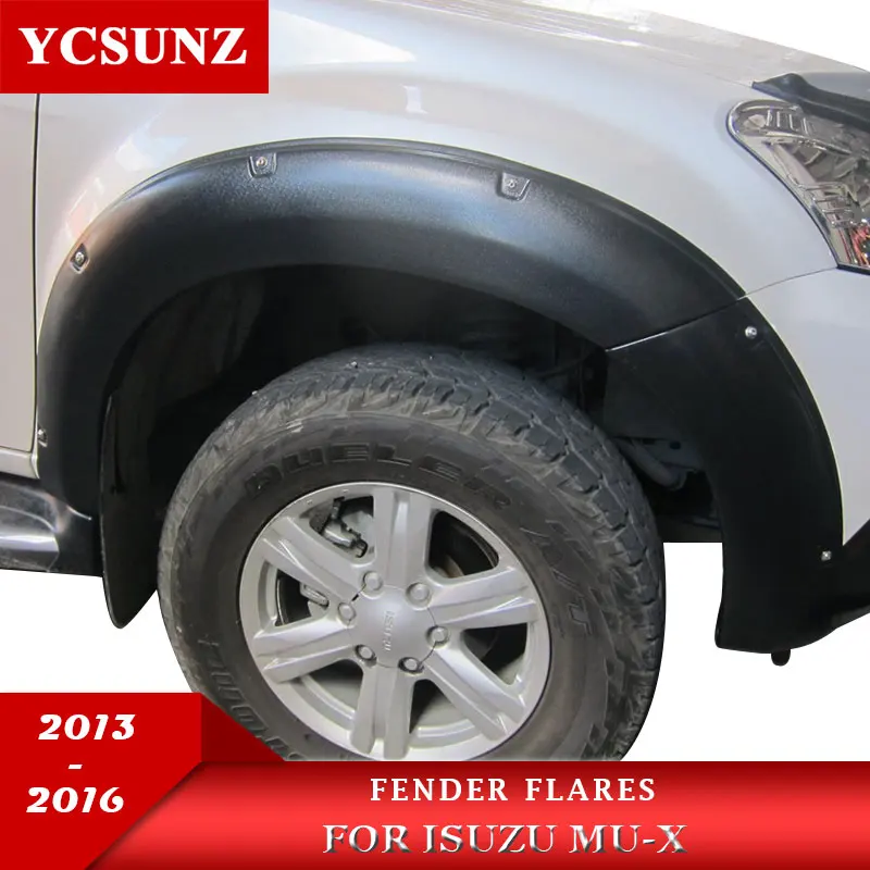 Брызговики ABS для кузова Isuzu Mux Mu x 2013 2014 2015 2016 Ycsunz|fender flares|fender fender flaresblack flares |