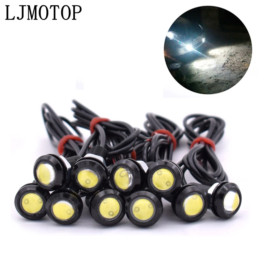 10 Piece Eagle Eye LED Reverse Backup Light DRL Daytime Running For Yamaha YBR 125 YZF R15 XT660 TMAX 500 530 |