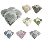 Супермягкое фланелевое одеяло для использования в офисе, детское одеяло, дорожное флисовое Сетчатое портативное одеяло для автомобиля и путешествий