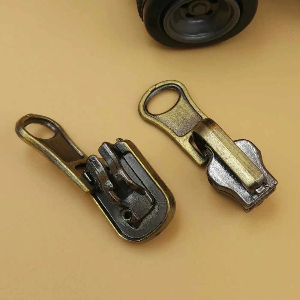 8 # латунь двойной Sider двухсторонний для металлической молнии 10 шт. головка DIY Fix