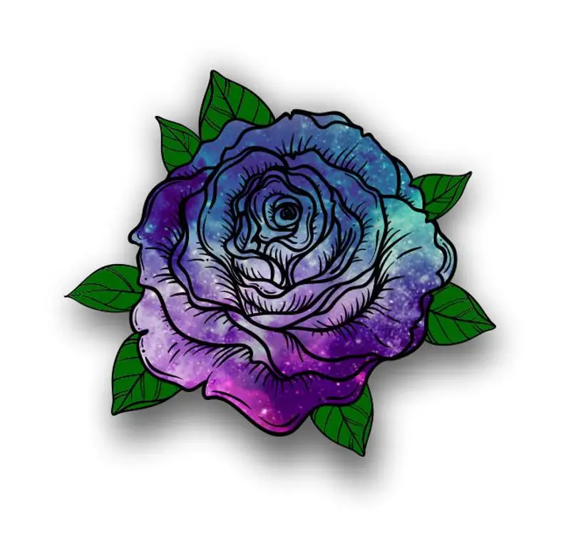

Starry Sky Rose sticker / decal**Free Shipping**