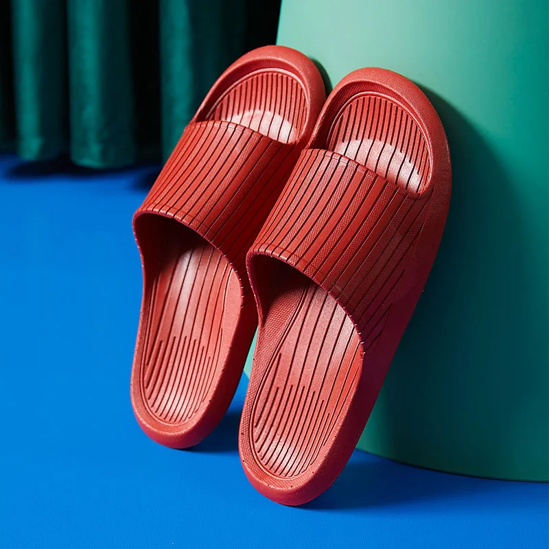 

Slippers Women's Summer Home Household Thick Bottom Non-Slip Four Seasons Couple Plastic Bathroom