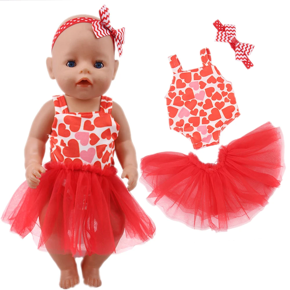 Одежда для кукол платье девочки сумка одежда 18-дюймовых американских и 43 см