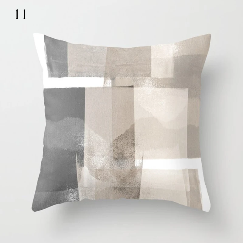 

Grey Color Geometric Decorative Pillowcases Polyester Throw Pillow Case Striped Love Heart Pillowcase Cushion Cover home Decor